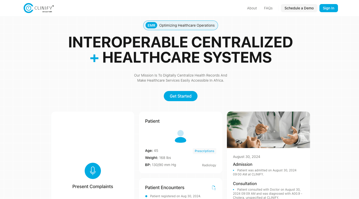 Clinify INC Redesign